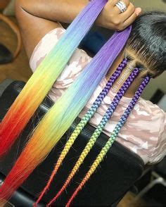 Check out our rainbow braids selection for the very best in unique or custom, handmade pieces from our hair care shops. Pin by Penguin on SHO MADJOZI | Natural hair styles, Braided hairstyles