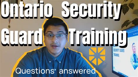 Ontario Security Guard Training Questions Answered Youtube