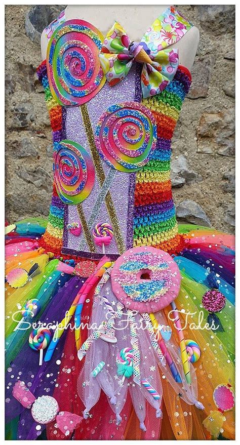 sale girls rainbow candyland tutu dress up costume lined etsy uk handmade tutu girl