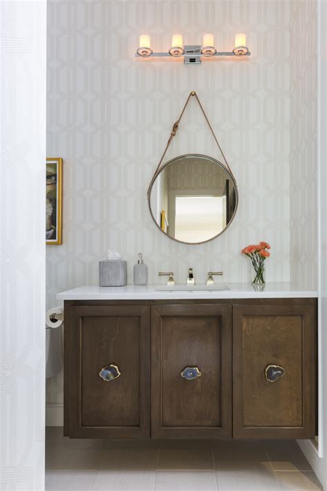 Were Obsessed With Round Mirrors In The Bathroom Laura U Design Collective