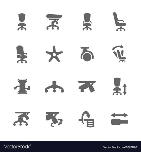 Office Chair Royalty Free Vector Image Vectorstock