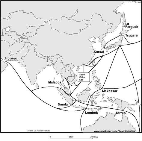 Major Asia Pacific Shipping Lanes The South China Sea