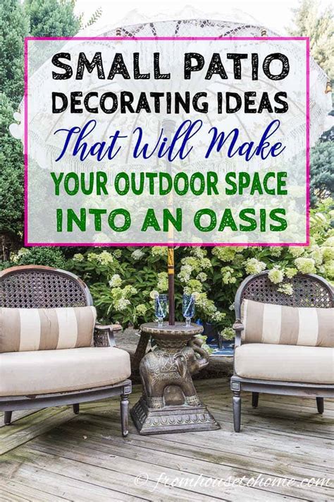 20 easy decor tricks to elevate any small patio. Small Patio Decorating Ideas That Make Your Deck Into An ...