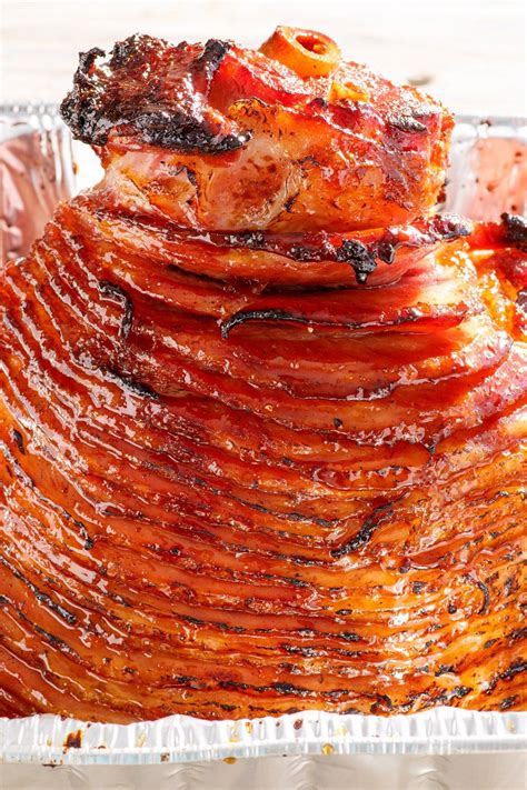Grill-Glazed Spiral Ham | GrillinFools | Spiral sliced ham, Spiral ham, Grilled ham