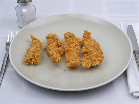 Calories In 4 Piece S Of Kentucky Fried Chicken Extra Crispy Tenders