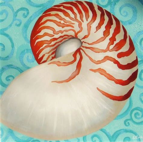 Nautilus Shell Painting New Acrylic On Canvas Painting