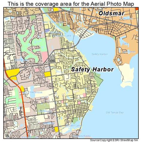 Aerial Photography Map Of Safety Harbor Fl Florida