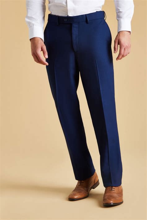 Contemporary Mens Flat Front Modern Fit Trousers Simon Jersey