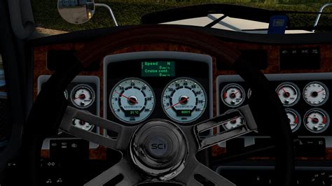 White Dashboard For Kenworth W900 Ats Mods American Truck Simulator
