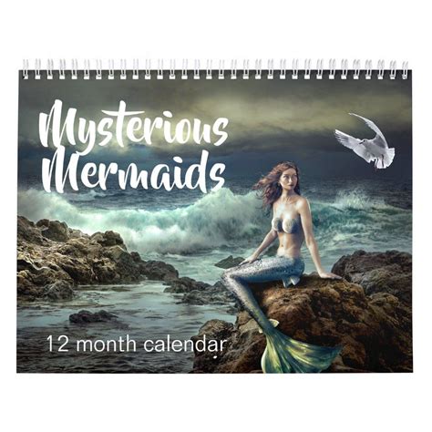 2023 Mysterious Mermaids Fantasy Calendar Zazzle Calendar Mystery