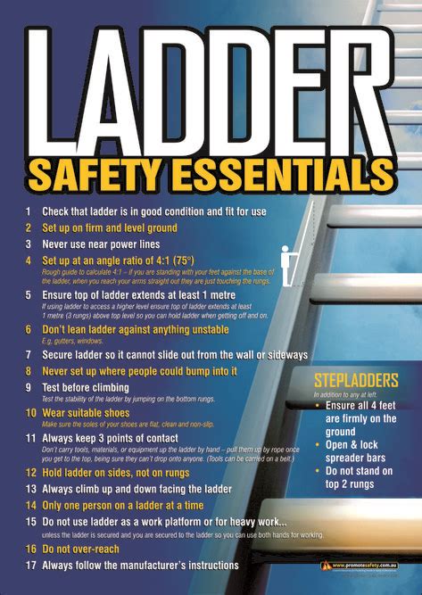 Free Workplace Safety Posters Ladders