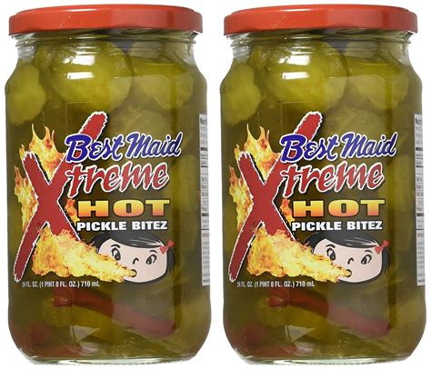 Best Maid Xtreme Hot Pickle Bitez Oz Jar Pack Of