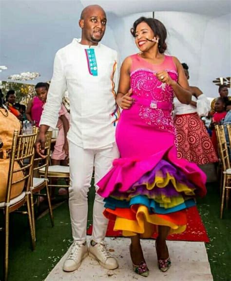 clipkulture couple in modern sepedi wedding outfit