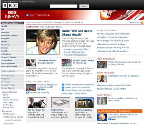 Watch bbc news live streaming for latest headlines and updates from around the world. CentreRight: March 2008