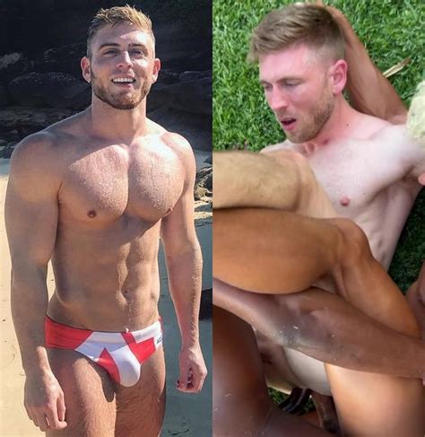 Hunky Gay Porn Newcomer Matthew Ellis Gets Double Penetrated By Rhyheim