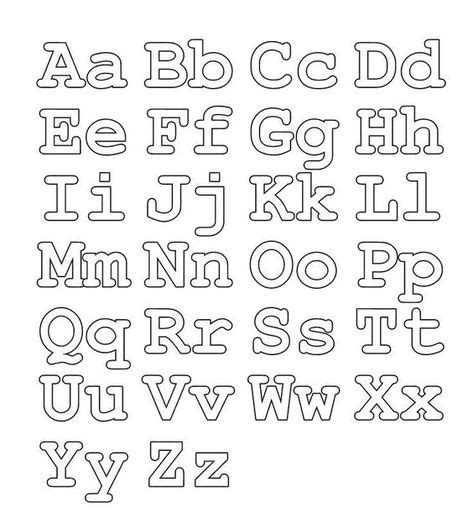 Alphabet Coloring Pages Kids Printable Alphabet Capital Letters