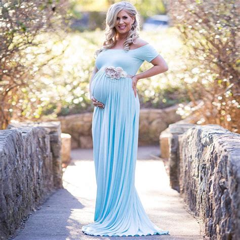 Maternity Dress 2018 Maternity Photography Props Long Pregnancy Dress