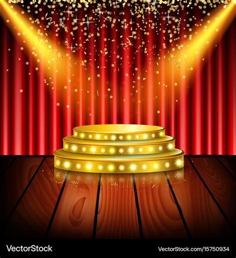Spotlight Shining On Stage Background Royalty Free Vector