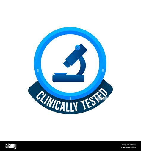 Clinically Tested Sign Lab Tested Sign Check Mark And Laboratory