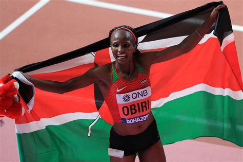 Her biography is available in 21 different languages on wikipedia (up from 19 in 2019). Obiri retains women's 5,000 metres title