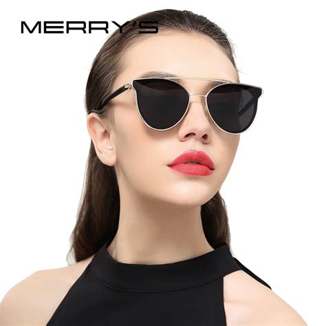 Merrys Women Fashion Cat Eye Sunglasses Classic Brand Designer