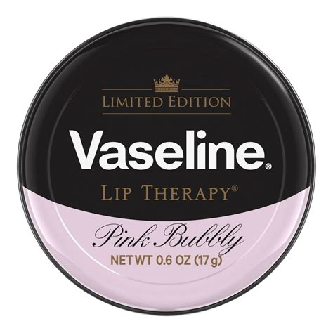 Vaseline Lip Therapy Lip Balm Tin Pink Bubbly 06 Oz