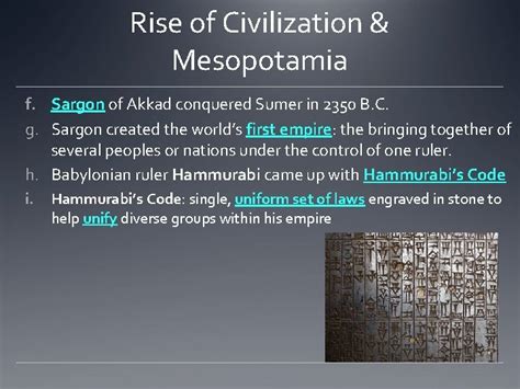 Outcome Rise Of Civilization Mesopotamia Rise Of Civilization