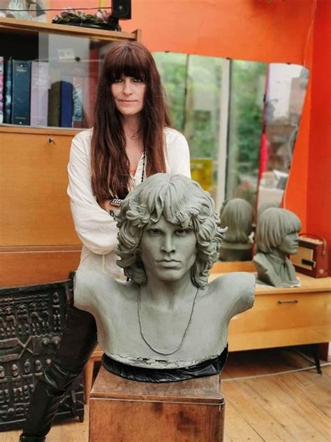Jim Morrison And Sculptor Rpics