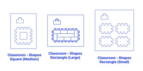 Classroom Shapes Rectangle Large Dimensions And Drawings
