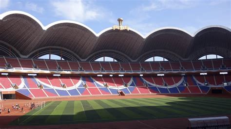 The national stadium of north korea was built as a response to seoul's olympic stadium as part of rivalry between the two countries. Rungrado May Day Stadium - Stadiony.net