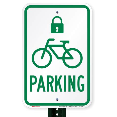 Bike Bicycle Parking Sign Sku K 7908