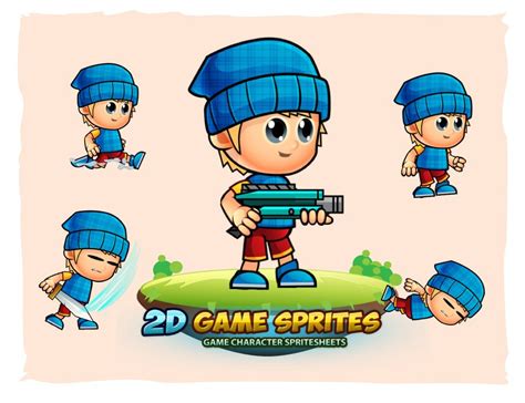 Lyndon 2d Game Character Sprites Pre Designed Illustrator Graphics