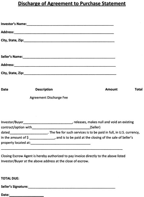 Home Purchase Agreement Template Free Free Printable Documents