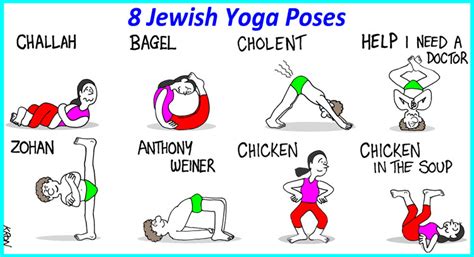 8 Jewish Yoga Poses The Cartoon Kronicles The Blogs