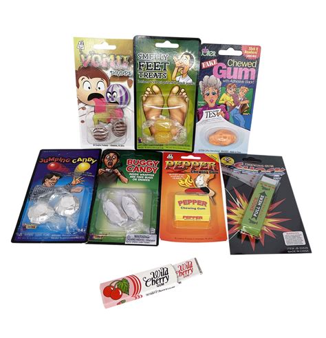 Candy Prank Kit Deluxe 2 Salty Garlic Bubble Shock Gum Soapy Squirt Joke Gag Party Supplies