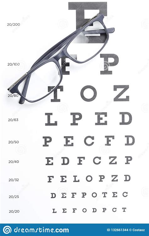 Eye Test Chart Stock Photo Image Of Diagnosis Optician 132661344