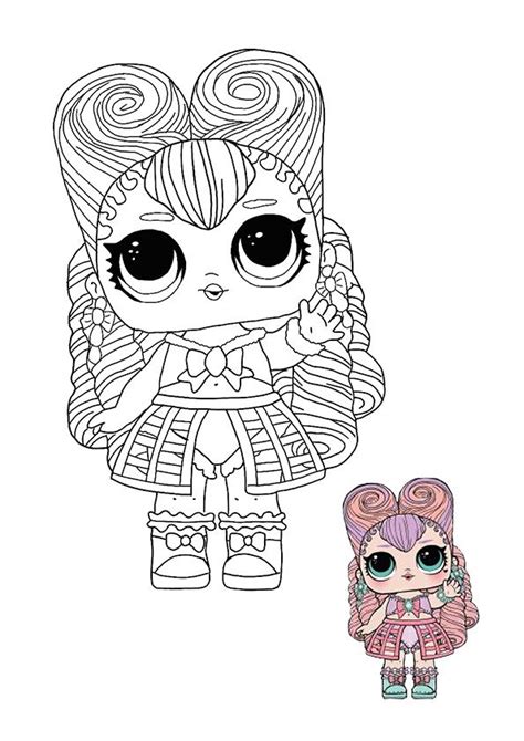 Lol loldoll doll scdolls dolls baby lolsurprise. LOL Surprise Hairvibes Masquerade coloring page in 2020 ...