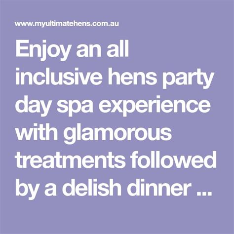 Enjoy An All Inclusive Hens Party Day Spa Experience With Glamorous