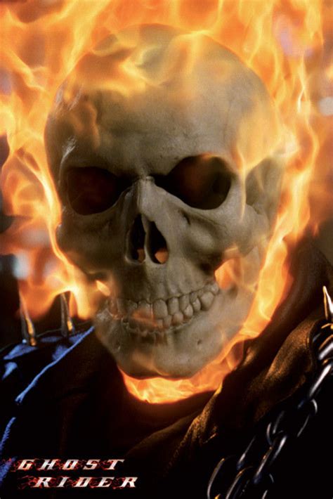 Poster Quadro Ghost Rider Skull Su Europosters