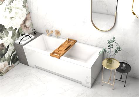 Badewanne 140 x 70 cm mini rechteckbadewanne für kleine bäder. Badewanne Rechteck Modern 140x70 cm Ablage Badewannenbrett ...