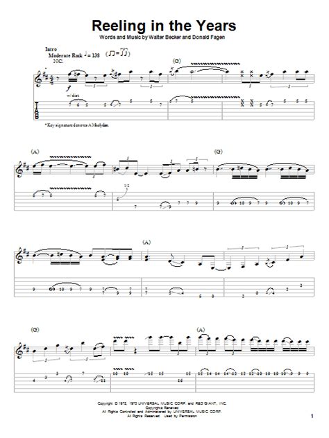 We did not find results for: Reeling In The Years Sheet Music | Steely Dan | Guitar Tab ...