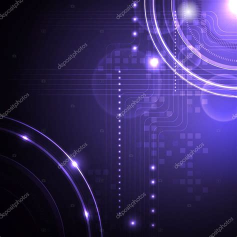 Glowing Techno Background — Stock Vector © Darts 6364083
