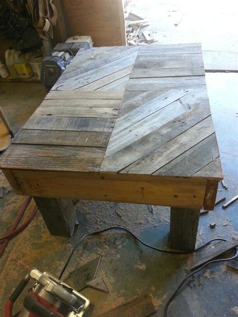 Table Made From Scrap Wood And Pallets Handmade And Designed By My