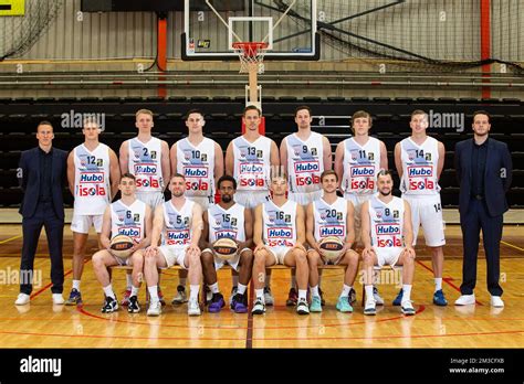The Team Poses For A Photoshoot Of Belgian Basketball Team Hubo