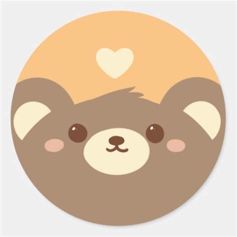 Cute Bear Sticker Zazzle