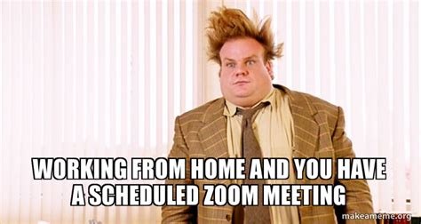 Working From Home And You Have A Scheduled Zoom Meeting Meme Generator