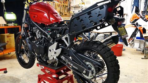 Their project to adventurise the humble cb500x stated back around 2014/15. Honda CB 500 X Adventure - Rally Raid Products - YouTube