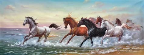 8 Horses Feng Shui Painting