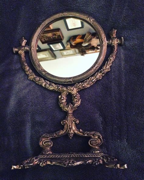 antique brass vanity mirror goodwill 4 99 thriftstorehauls