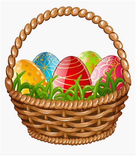 Easter Egg Basket Clipart Hd Png Download Transparent Png Image